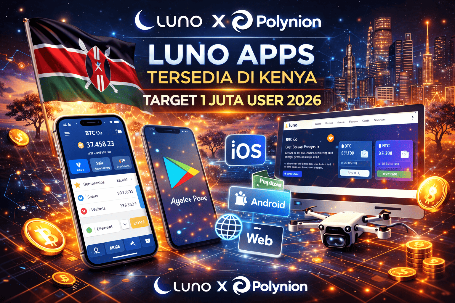 Luno Apps Tersedia di Kenya, Target 1 Juta User