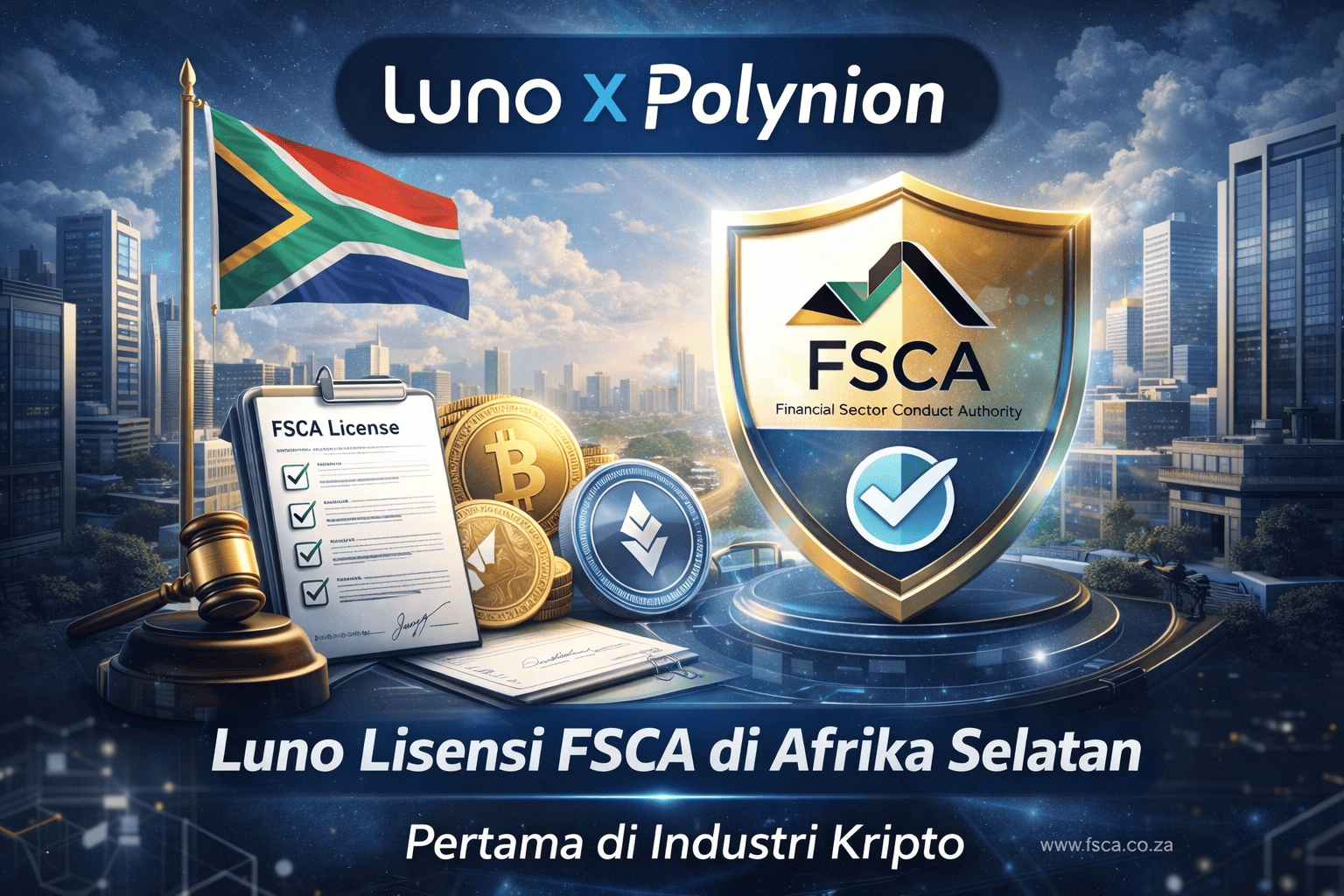 Luno Lisensi FSCA di Afrika Selatan Resmi 2026