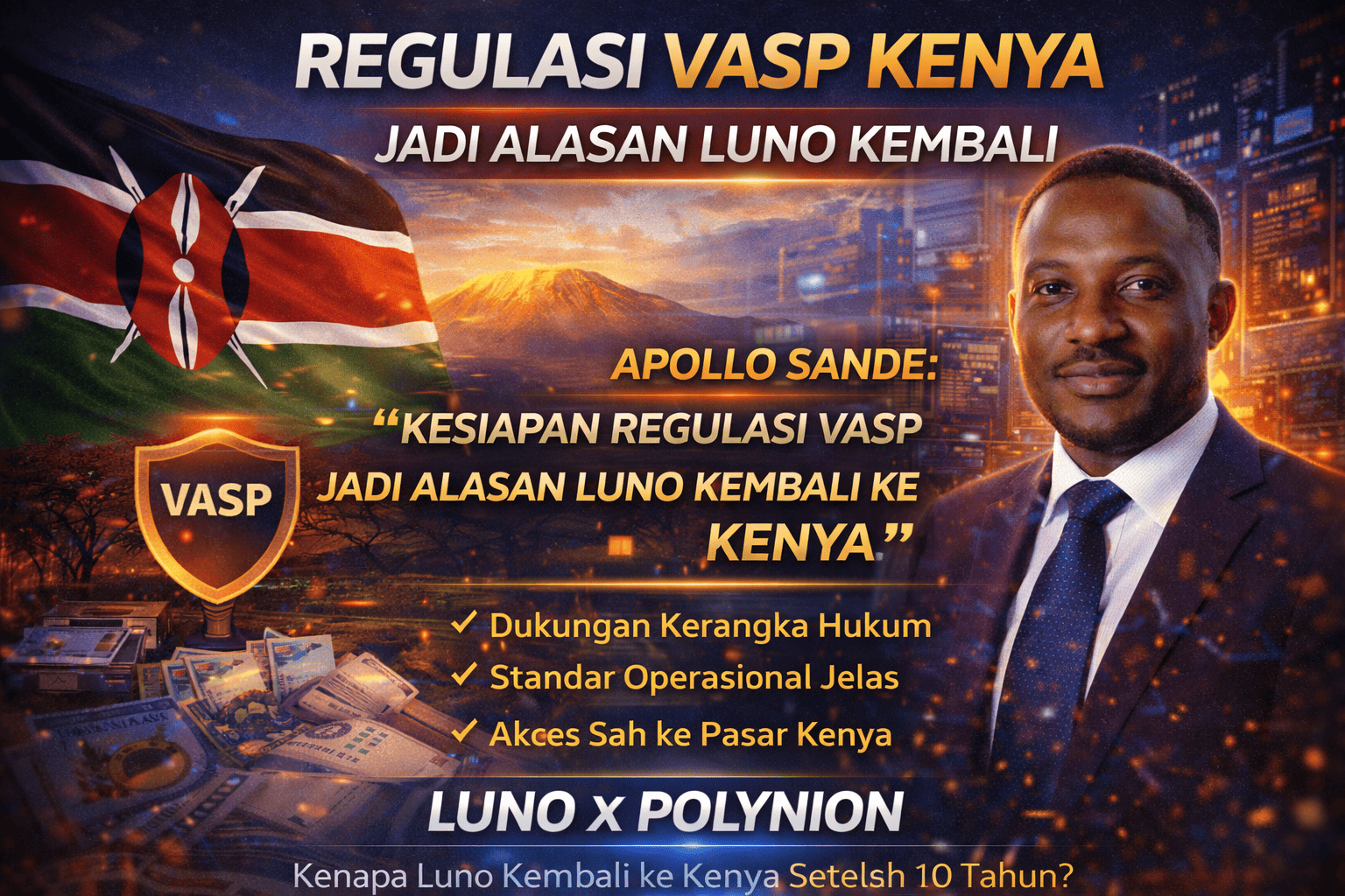 Regulasi VASP Kenya Jadi Alasan Luno Kembali